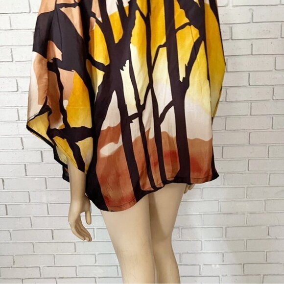 Mes Demoiselles Women’s Draped Silk Blouse - Size Small - Picture 9 of 14